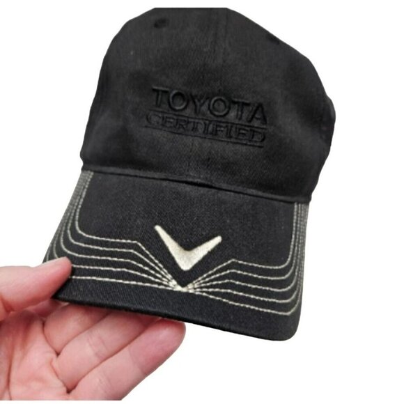 Callaway Golf X-Series Toyota Certified Baseball Cap Black & White Adjustable OS - Picture 1 of 11